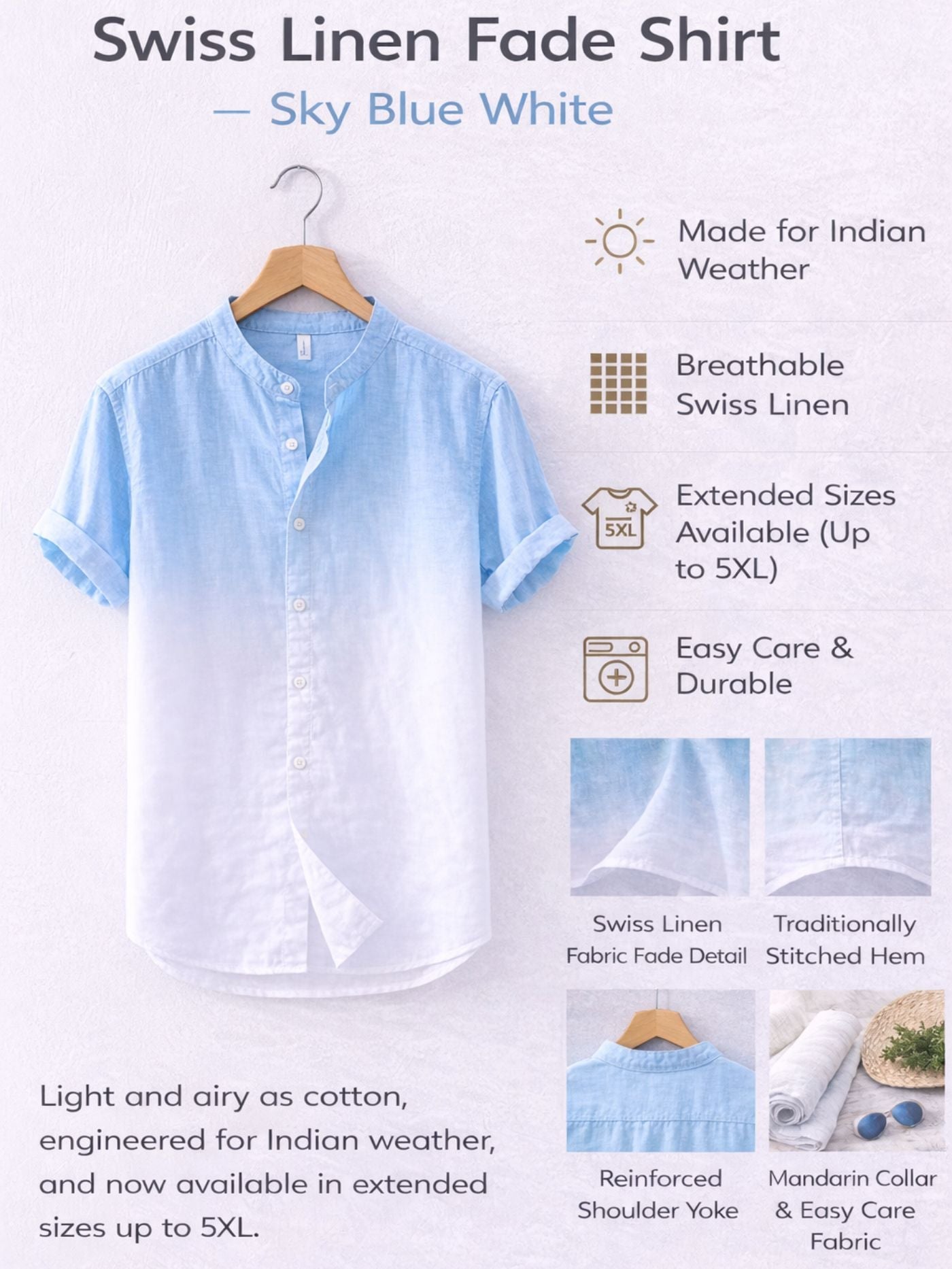 Celeste Fade – Modern Resort Shirt