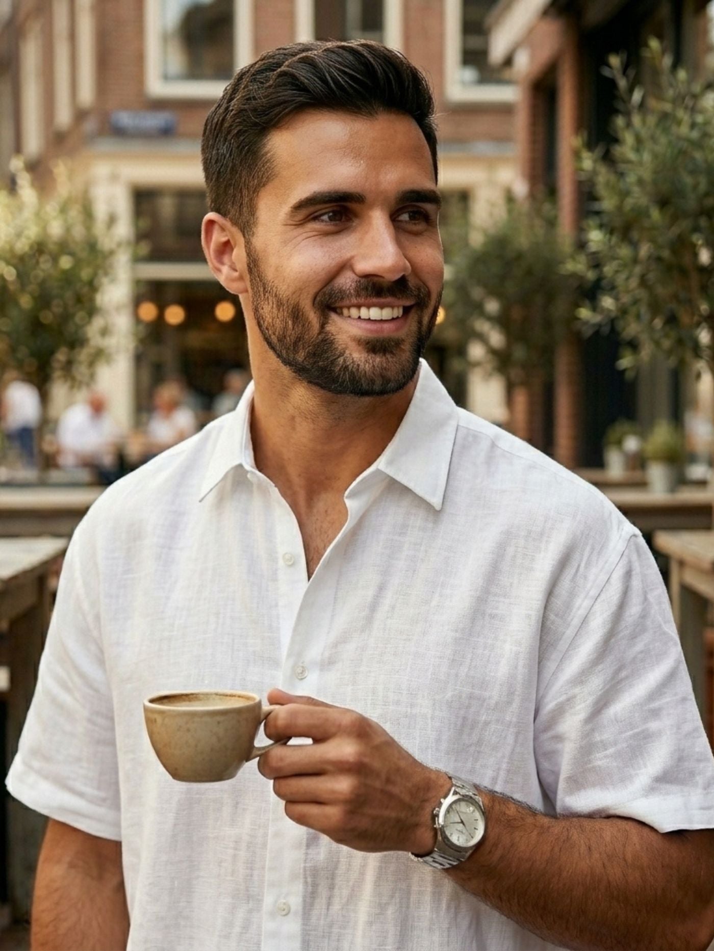 White Meadow Embroidered Shirt